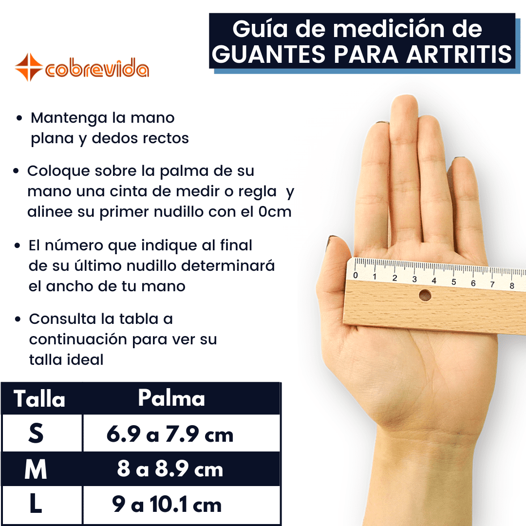Guantes de compresión para Artritis Artrosis Tendinitis talla M
